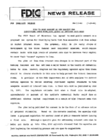 FDIC To Seek Comment on New Concept for Identifying Banks with High Levels of Interest Rate Risk