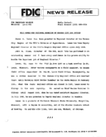 FDIC Names New Regional Director of Kansas City DOS Office