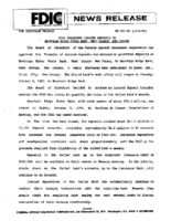 FDIC Transfers Insured Deposits of Mountain Ridge State Bank West Orange New Jersey