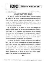 FDIC Issues Policy Statement Providing Guidance on External Auditing Procedures