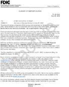 Summary of Deposits Survey Summary of Deposits Survey for June 30 2002