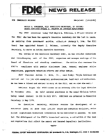 Hoyle L Robinson FDIC Executive Secretary to Retire Board Appoints Robert E Feldman as Interim Replacement