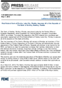 First Federal Bank of Florida Lake City Florida Assumes All of the Deposits of The Bank of Bonifay Bonifay Florida