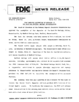 FDIC Approves Assumption of Deposits of The Bank for Savings Malden Massachusetts