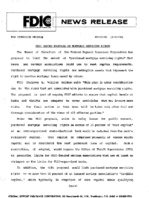 FDIC Issues Proposal On Mortgage Servicing Rights