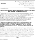Joint ReleaseFederal Financial Regulatory Agencies Issue Statement In Support of the Making Home Affordable Loan Modification Program