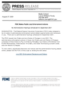FDIC Makes Public July Enforcement Actions