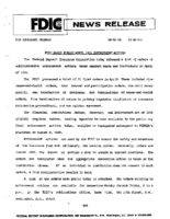 FDIC Makes Public April 1991 Enforcement Actions