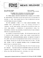 FDIC Makes Public September 1992 Enforcement Actions Provides List of Hearings To Be Held in November