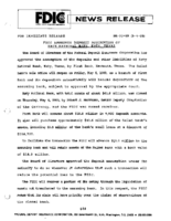 FDIC Approves Deposit Assumption of Katy National Bank Katy Texas