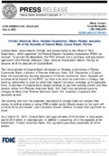 Premier American Bank National Association Miami Florida Assumes All of the Deposits of Coastal Bank Cocoa Beach Florida