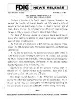 FDIC Transfers Insured Deposits of The Trust Bank Hialeah Florida