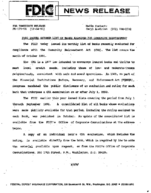 FDIC Issues October List of Banks Examined for Community Reinvestment