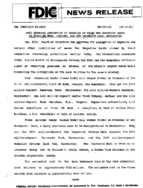 FDIC Approves Assumption of Deposits of Seven New Hampshire Banks By First NH Bank Concord and New Dartmouth Bank Manchester