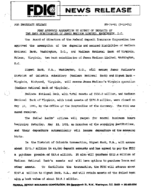 FDIC Approves Assumption By Signet of Deposits of Two Bank Subsidiaries of James Madison Limited Washington DC