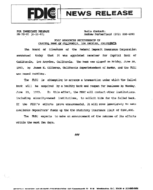 FDIC Approves Receivership of Capital Bank Los Angeles California