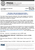 FDIC Makes Public April Enforcement Actions No Administrative Hearing Scheduled for June 2011