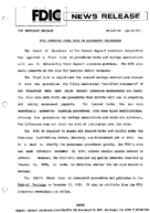 FDIC Approves Final Rule on Assessment Procedures