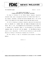 FDIC Announces Receivership of Wilshire Center Bank NA Los Angeles California