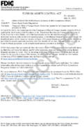 FOREIGN ASSETS CONTROL ACT Cuban Asset Control Regulations