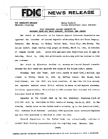 FDIC Transfers Insured Deposits of Broadway Bank and Trust Company Paterson New Jersey