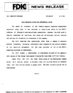 FDIC Receives Offer for Continental Stock