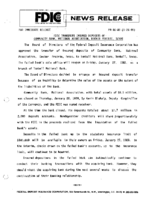FDIC Transfers Insured Deposits of Community Bank National Association Decker Prairie Texas