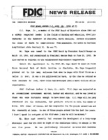 FDIC Board Member C C Hope Jr Dies at 73