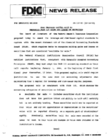FDIC Proposes Capital Rule to Recognize FASB 115 Gains and Losses on Securities
