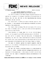 FDIC Approves Assumption of Deposits of The Seamans Bank for Savings FSB New York New York