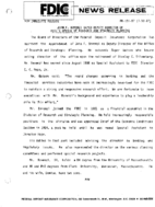 John F Bovenzi Named Deputy Director of FDICs Office of Research and Strategic Planning