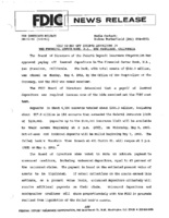 FDIC to Pay Off Insured Depositors in The Financial Center Bank NA San Francisco California