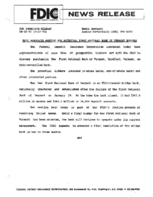 FDIC Announces Meeting for Potential First National Bank of Vermont Bidders