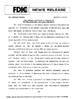 FDIC Approves Assumption of Deposits of The Red River Bank Red River New Mexico