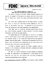 FDIC Approves Assumption of Deposits of First State Bank of Rising Star Rising Star Texas