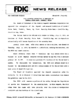 FDIC Approves Assumption of Deposits of Iredell State Bank Iredell Texas