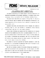 FDIC Approves Deposit Assumption of Lexington State Bank Lexington Texas