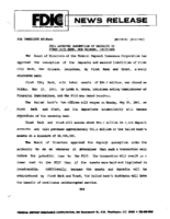 FDIC Approves Assumption of Deposits of First City Bank New Orleans Louisiana