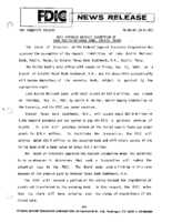 FDIC Approves Deposit Assumption of Lake Austin National Bank Austin Texas