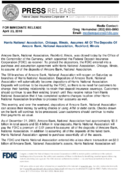 Harris National Association Chicago Illinois Assumes All Of The Deposits Of Amcore Bank National Association Rockford Illinois