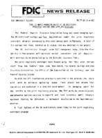 FDIC is Named Managing Agent of 38 Additional Insolvent savings and Loan Institutions