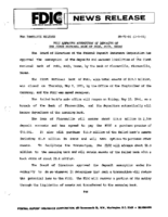 FDIC Approves Assumption of Deposits of The First National Bank of Poth Poth Texas