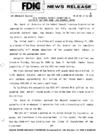 FDIC Approves Deposit Assumption of Westpoint National Bank San Antonio Texas