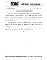 FDIC to Pay Off Insured Depositors of The Home State Bank Arcadia Kansas
