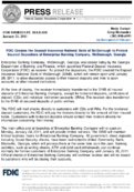 FDIC Creates the Deposit Insurance National Bank of McDonough to Protect Insured Depositors of Enterprise Banking Company McDonough Georgia
