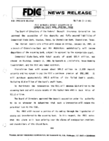 FDIC Approves Deposit Assumption of Commercial State Bank Houston Texas