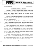 FDIC Approves Assumption of Deposits of Community National Bank Sherman Texas