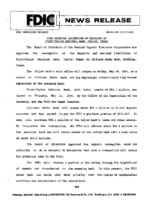 FDIC Approves Assumption of Deposits of FirstTaylor National Bank Taylor Texas