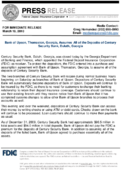 Bank of Upson Thomaston Georgia Assumes All of the Deposits of Century Security Bank Duluth Georgia