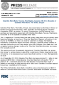 Columbia State Bank Tacoma Washington Assumes All of the Deposits of Columbia River Bank The Dalles Oregon